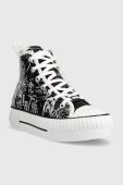 Кеди Karl Lagerfeld KAMPUS MAX жіночі колір чорний KL60448