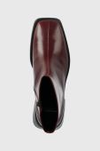 Шкіряні черевики Vagabond Shoemakers BLANCA жіночі колір бордовий на плоскому ходу 5217.201.39