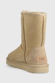 Замшеві чоботи UGG Classic Short II колір бежевий 1016223 Замшеві чоботи UGG Classic Short II колір бежевий 1016223