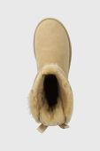 Замшеві чоботи UGG Bailey Bow II колір бежевий 1016225 Замшеві чоботи UGG Bailey Bow II колір бежевий 1016225
