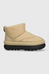 Зимові чоботи UGG Classic Maxi Mini колір бежевий 1132017 Зимові чоботи UGG Classic Maxi Mini колір бежевий 1132017