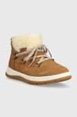 Замшеві чоботи UGG Lakesider Heritage Lace колір коричневий 1143836 Замшеві чоботи UGG Lakesider Heritage Lace колір коричневий 1143836
