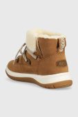 Замшеві чоботи UGG Lakesider Heritage Lace колір коричневий 1143836 Замшеві чоботи UGG Lakesider Heritage Lace колір коричневий 1143836