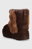 Замшеві чоботи UGG Classic Chillapeak колір коричневий 1144046 (3579825)