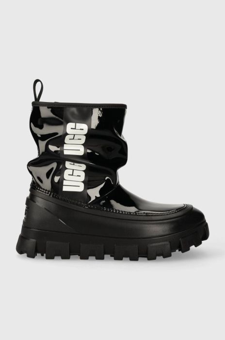 Зимові чоботи UGG Classic Brellah Mini жіночі колір чорний 1144059 Зимові чоботи UGG Classic Brellah Mini жіночі колір чорний 1144059