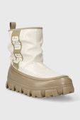 Зимові чоботи UGG Classic Brellah Mini жіночі колір бежевий 1144059
