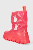 Зимові чоботи UGG Classic Brellah Mini жіночі колір рожевий 1144059 Зимові чоботи UGG Classic Brellah Mini жіночі колір рожевий 1144059