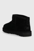 Замшеві чоботи UGG Classic Ultra Mini Bling колір чорний 1153777 Замшеві чоботи UGG Classic Ultra Mini Bling колір чорний 1153777