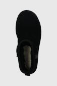 Замшеві чоботи UGG Classic Ultra Mini Bling колір чорний 1153777 Замшеві чоботи UGG Classic Ultra Mini Bling колір чорний 1153777