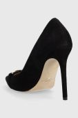 Замшеві туфлі Elisabetta Franchi колір чорний SA47B36E2 Замшеві туфлі Elisabetta Franchi колір чорний SA47B36E2