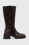 Шкіряні чоботи Vagabond Shoemakers DORAH жіночі колір коричневий каблук блок 5642.718.33 Шкіряні чоботи Vagabond Shoemakers DORAH жіночі колір коричневий каблук блок 5642.718.33