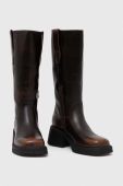 Шкіряні чоботи Vagabond Shoemakers DORAH жіночі колір коричневий каблук блок 5642.718.33 Шкіряні чоботи Vagabond Shoemakers DORAH жіночі колір коричневий каблук блок 5642.718.33