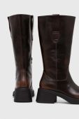 Шкіряні чоботи Vagabond Shoemakers DORAH жіночі колір коричневий каблук блок 5642.718.33 Шкіряні чоботи Vagabond Shoemakers DORAH жіночі колір коричневий каблук блок 5642.718.33