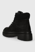 Замшеві черевики Copenhagen жіночі колір чорний на платформі CPH262 waxed nabuc