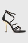 Шкіряні сандалі MICHAEL Michael Kors Imani колір чорний 40F3IMHS1L Шкіряні сандалі MICHAEL Michael Kors Imani колір чорний 40F3IMHS1L