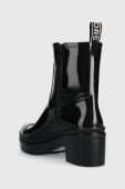 Гумові чоботи MICHAEL Michael Kors Karis жіночі колір чорний 40F3KSMB5Q Гумові чоботи MICHAEL Michael Kors Karis жіночі колір чорний 40F3KSMB5Q