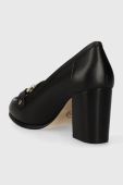 Шкіряні туфлі MICHAEL Michael Kors Rory колір чорний каблук блок 40F3ROMP1L Шкіряні туфлі MICHAEL Michael Kors Rory колір чорний каблук блок 40F3ROMP1L