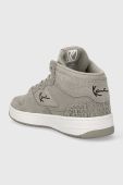 Замшеві кросівки Karl Kani KK 89 High PRM колір сірий 1184114 KKFWW000304
