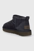 Замшеві чоботи UGG Classic Ultra Mini колір синій 1116109 Замшеві чоботи UGG Classic Ultra Mini колір синій 1116109