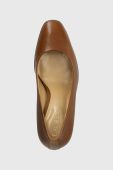 Шкіряні туфлі Lauren Ralph Lauren Camila колір коричневий 802882356002 Шкіряні туфлі Lauren Ralph Lauren Camila колір коричневий 802882356002