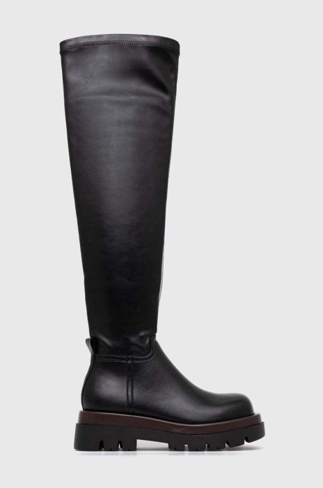 Чоботи Pinko Brahms жіночі колір чорний на платформі 102331 A1D7 Z99 Чоботи Pinko Brahms жіночі колір чорний на платформі 102331 A1D7 Z99