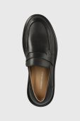 Шкіряні мокасини GARMENT PROJECT June Loafer жіночі колір чорний на платформі GPW2403 Шкіряні мокасини GARMENT PROJECT June Loafer жіночі колір чорний на платформі GPW2403