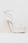 Шкіряні сандалі Naked Wolfe Angel колір білий Шкіряні сандалі Naked Wolfe Angel колір білий
