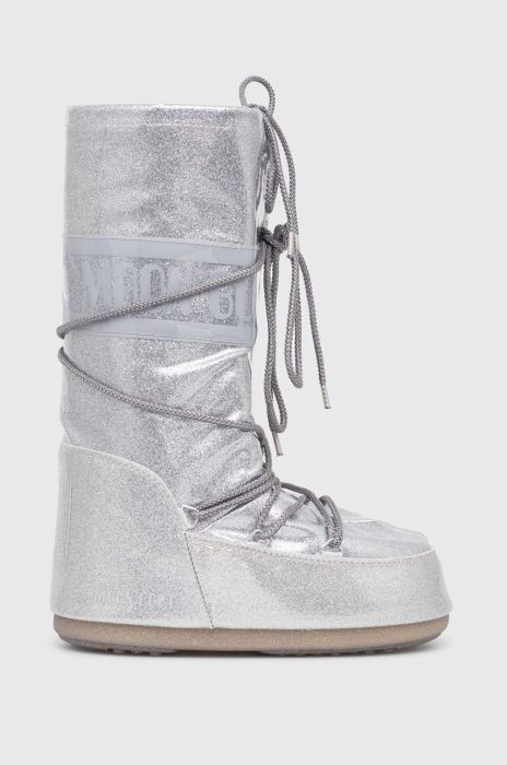 Зимові чоботи Moon Boot ICON GLITTER колір срібний 14028500.002 Зимові чоботи Moon Boot ICON GLITTER колір срібний 14028500.002