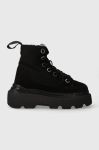 Замшеві чоботи Inuikii Matilda Shearling колір чорний 35203-028 Замшеві чоботи Inuikii Matilda Shearling колір чорний 35203-028