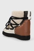 Шкіряні чоботи Inuikii Curly Rock Wedge колір бежевий 75103-076 (3452704)