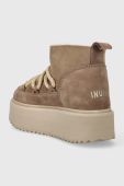 Замшеві чоботи Inuikii Classic Low Platform колір бежевий 75104-105 Замшеві чоботи Inuikii Classic Low Platform колір бежевий 75104-105