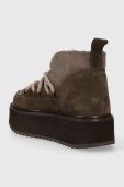 Замшеві чоботи Inuikii Classic Low Platform колір коричневий 75104-105 Замшеві чоботи Inuikii Classic Low Platform колір коричневий 75104-105