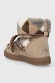 Замшеві чоботи Inuikii Shearling Patchwork колір бежевий 75202-076 Замшеві чоботи Inuikii Shearling Patchwork колір бежевий 75202-076