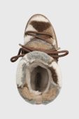 Замшеві чоботи Inuikii Shearling Patchwork колір бежевий 75202-076 Замшеві чоботи Inuikii Shearling Patchwork колір бежевий 75202-076