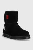 Замшеві чоботи Love Moschino WINTER30 колір чорний JA24423H0HJA5000 Замшеві чоботи Love Moschino WINTER30 колір чорний JA24423H0HJA5000
