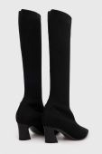 Чоботи Patrizia Pepe жіночі колір чорний каблук блок 2Y0014 K156 K103 Чоботи Patrizia Pepe жіночі колір чорний каблук блок 2Y0014 K156 K103