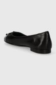 Шкіряні балетки Tory Burch CAP-TOE BALLET колір чорний  154511-004 Шкіряні балетки Tory Burch CAP-TOE BALLET колір чорний  154511-004