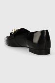 Шкіряні балетки Tommy Hilfiger TH CHAIN POINTY BALLERINA колір чорний  FW0FW07510 Шкіряні балетки Tommy Hilfiger TH CHAIN POINTY BALLERINA колір чорний  FW0FW07510