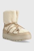 Зимові чоботи Tommy Hilfiger TOMMY TEDDY SNOWBOOT колір бежевий FW0FW07505 Зимові чоботи Tommy Hilfiger TOMMY TEDDY SNOWBOOT колір бежевий FW0FW07505