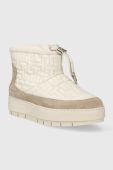 Зимові чоботи Tommy Hilfiger TOMMY MONOGRAM SNOWBOOT колір бежевий FW0FW07637 Зимові чоботи Tommy Hilfiger TOMMY MONOGRAM SNOWBOOT колір бежевий FW0FW07637