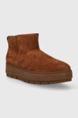 Замшеві чоботи Tommy Hilfiger COOL SUEDE SNOWBOOT колір коричневий FW0FW07662 Замшеві чоботи Tommy Hilfiger COOL SUEDE SNOWBOOT колір коричневий FW0FW07662