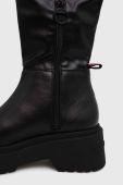 Чоботи Tommy Jeans TJW OVER THE KNEE BOOTS жіночі колір чорний на платформі EN0EN02254