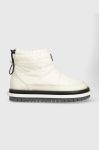 Зимові чоботи Tommy Jeans TJW PADDED FLAT BOOT колір бежевий EN0EN02292 Зимові чоботи Tommy Jeans TJW PADDED FLAT BOOT колір бежевий EN0EN02292