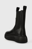 Шкіряні черевики Karl Lagerfeld KREEPER LO KC жіночі колір чорний на платформі KL42360