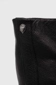 Шкіряні чоботи Kurt Geiger London Hackney Biker жіночі колір чорний каблук блок 547000109