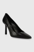 Шкіряні туфлі HUGO Katniss Pump 90 колір чорний 50504354 Шкіряні туфлі HUGO Katniss Pump 90 колір чорний 50504354