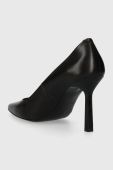 Шкіряні туфлі HUGO Katniss Pump 90 колір чорний 50504354 Шкіряні туфлі HUGO Katniss Pump 90 колір чорний 50504354