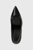 Шкіряні туфлі HUGO Katniss Pump 90 колір чорний 50504354 Шкіряні туфлі HUGO Katniss Pump 90 колір чорний 50504354