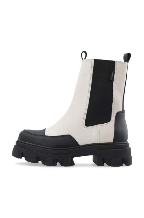 Шкіряні черевики Bianco BIAGINNY жіночі колір бежевий на плоскому ходу 26.51219 Шкіряні черевики Bianco BIAGINNY жіночі колір бежевий на плоскому ходу 26.51219