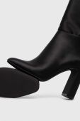 Чоботи Steve Madden Ambrose жіночі колір чорний каблук блок SM11002642